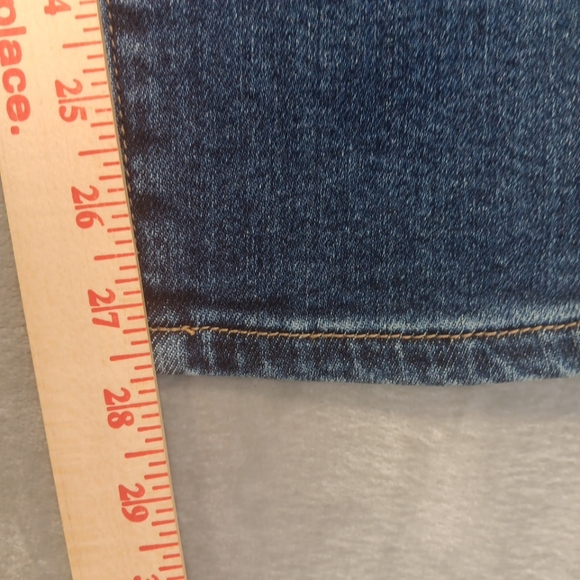 Judy Blue Sz 13/31 Distressed Jeans Boyfriend Fit Ripped Denim Dark Wash Womens - Picture 10 of 11